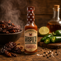 MAPILA Collection de sauces piquantes brésiliennes authentiques : Carolina Reaper, Trinidad Scorpion, Chipotle, Malagueta, Sriracha, Piment rouge