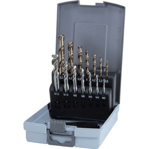 Juego de Machos y Terrajas DIN 371/376 C M3-M12 de 14 Piezas HSS-Co5 en Estuche de Plástico RUKO - Product Image 1