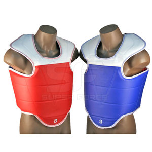 อุปกรณ์ป้องกันหน้าอกสำหรับชกมวยทำจากหนัง PU มีการเย็บที่แข็งแรงและสวมใส่สบาย - Product Image 3