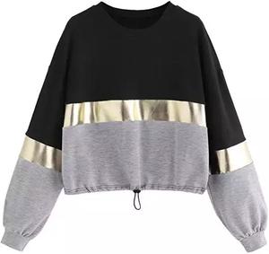 Sudadera elegante para mujer, jersey con hombros caídos, sudadera para mujer en diferentes estilos, sudadera con logotipo personalizado para mujer - Product Image 6