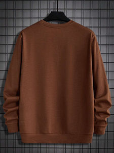 Diseño personalizado Casual Sudadera de manga larga Hombres Sudadera de cuello redondo Hombres Jersey Suéter para hombres - Product Image 3