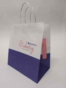 Eco-friendly <b>Crafting</b> Paper <b>Bags</b> String Handles Blue Luxury Style Sturdy Durable Plain Paper for Shoes Socks Wrapping Ribbon - Product Image 2
