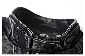 Chaqueta Vaquera Informal de Algodón 100% para Hombre, Chaqueta Vaquera de Manga Larga con Botones de Alta Calidad - Product Image 4