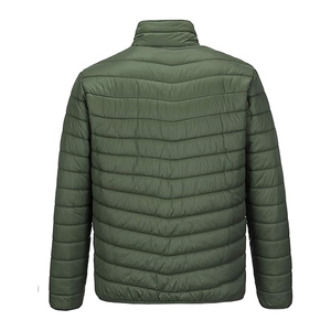 Chaqueta Acolchada de Microfelpa para Adultos, Suave, Transpirable, para Invierno, Uso en Exteriores, con Cierre de Cremallera, Diseño Sólido, Tela de Lona - Product Image 5