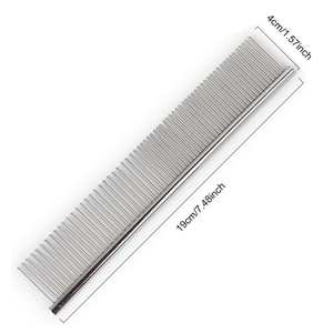 Peine Profesional para Mascotas con Mango de Acero Inoxidable para el Hogar, Tecnología Iónica Láser, Recorte Preciso y Adelgazamiento del Pelaje - Product Image 6