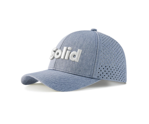 Gorra de golf de 6 paneles, estructurada, 100% poliéster, con perforaciones cortadas a láser, logotipo bordado personalizado, curvada, impermeable, para deporte, con impuestos bajos. - Product Image 6