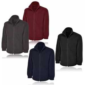 Classic <b>Fleece</b> Jacket Full Zip <b>Work</b> Wear Warm Casual Hoodie Thick Mens HeavyDuty for sale - Product Image 1