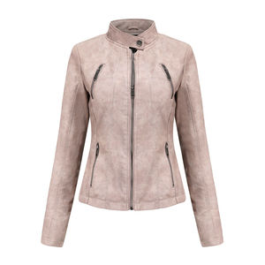 Chaqueta de Cuero de Invierno para Mujer de Alta Calidad, Exterior de Poliéster, Lona Original Transpirable, Servicio OEM, Venta al por Mayor, Relleno de Algodón 2026 - Product Image 1