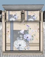 Parure de draps plats 3 pièces en polyester 100 % imprimé en 3D, 300 fils/cm², 60 fils/tissu, personnalisable, marque OEM, vente en gros, directement de l'usine