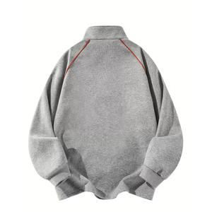 Nueva Sudadera con Cuello Alto y Cremallera para Hombre, de Algodón de Alta Calidad, Sudadera con Capucha y Cuello de Cremallera 1/4 - Product Image 6