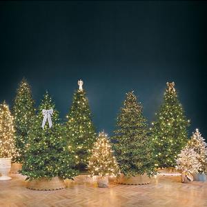Collier de sapin de Noël en rotin en gros, jupe de sapin en osier tissée à la main, base de sapin de Noël naturelle, décoration de Noël - Product Image 4