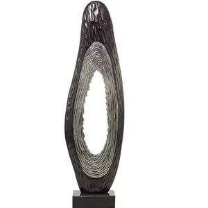 Artesanía de Metal tamaño personalizado guijarro arte moderno Metal Popular estilo moderno planta de Metal al aire libre decorada - Product Image 1