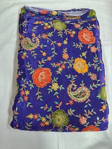 Top Rated Pure Crepe Woven Dyed Flower Embroidered Breathable Eco-Friendly Fabric Position Print Textile Home Textile Bag - Product Image 3