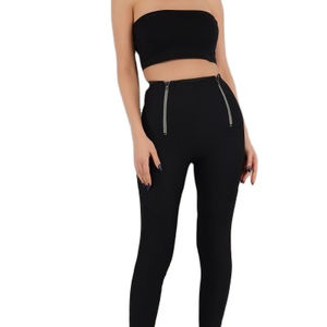 ชุดบราและกางเกงรัดรูปสำหรับผู้หญิงชุดเล่นโยคะฟิตเนสชุดเล่นฟิตเนสแบบไร้ตะเข็บสำหรับผู้หญิง - Product Image 1