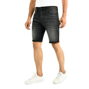 Pantalones cortos de mezclilla personalizados de alta calidad para hombre con bordado y decoración de bolsillos Patrón de impresión lavada Logotipo de diseño personalizado aceptado - Product Image 3