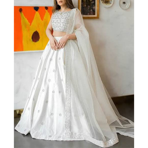 À la mode Vente Chaude Designer Femmes Lehenga Choli De Mariée Lehenga Traditionnel Ethnique Lehenga Choli Blanc Indien Robe De Soirée Femmes - Product Image 2