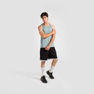 เสื้อฮู้ด GAI Power Tank (สีมิ้นท์)-ทรงปกติสำหรับผู้ชาย เสื้อผ้ากีฬาระบายอากาศดี ตกแต่งด้วยเทคนิค 3D Rhinestone ไซส์ XL เหมาะสำหรับการเพาะกาย ออกกำลังกาย และใช้ในยิม - Product Image 4