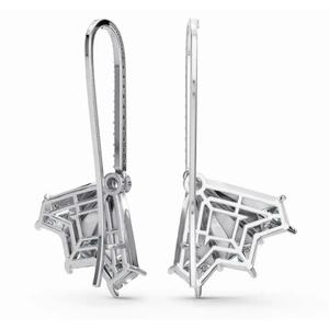 Pendientes de Diseño de Arco Celestial Venus de Oro de 18 Quilates de Alta Calidad, Joyería de Corte Princesa y Redondo Cultivada en Laboratorio, Exportación al por Mayor B2B - Product Image 3