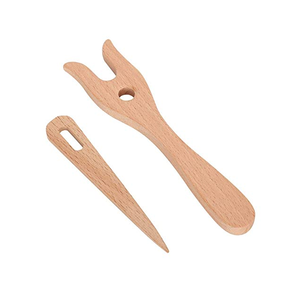 Tenedor de tejer Lucet de madera, herramienta de cordón para tejedores, ganchillo, tenedor de tejer al por mayor, el mejor precio - Product Image 1
