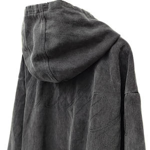 Sudadera con capucha lavada con ácido personalizada | Sudaderas con capucha de calle vintage | Fabricante de sudaderas de moda de gran tamaño al por mayor - Product Image 6