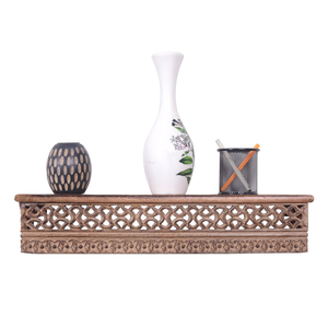 Étagère murale en bois sculpté à la main, décoration murale pour salon et salle de séjour, décoration écologique, bois durable, décorations murales - Product Image 1