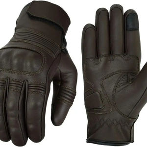 Gants de moto en cuir véritable pour sports de plein air, écran tactile, protection pour la conduite, course à moto - Product Image 1
