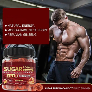 Hot bán nhãn hiệu riêng Nhân Sâm Maca chiết xuất từ rễ đường miễn phí Hương vị nho Maca Gummies cho người lớn dạng bào chế - Product Image 4
