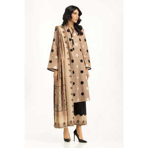 Traje Estampado Khaddar de 3 Piezas Estilo Casual IUSTKSD-1213 - Product Image 5