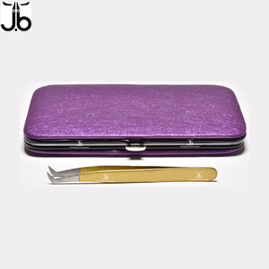 แหนบต่อขนตาสแตนเลสพร้อมโลโก้ที่กำหนดเองเพื่อการใช้งานที่ง่าย - Product Image 5