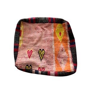 Puf Rectangular Hecho a Mano por Artesanos, 100% Algodón, Diseño a Cuadros, Multifuncional, Estilo Bohemio Marroquí, para Bebés y Bodas - Product Image 2