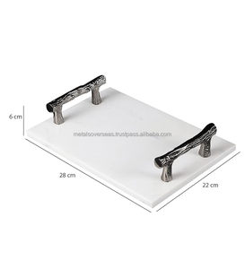 Plateau de service en marbre Décoration de Noël Vacances Prix de gros direct d'usine Meilleure qualité garantie Prix bas Livraison rapide - Product Image 2