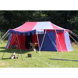 Carpa Medieval Borgoña de una Sola Capa, Lona Impermeable, Funciones Automáticas, para 4-10 Personas, para Resorts - Product Image 4