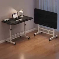 OEM 3 Colores Altura Ajustable 360 °   Escritorio Plegable Giratorio con Ruedas y Estructura Resistente, Apto para Oficina en Casa, Dormitorio o Espacios Pequeños
