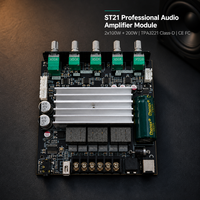 Carte d'amplificateur numérique ST21 TPA3221 2.1 canaux 100W x 2 + 200W pour subwoofer, carte d'amplificateur audio OEM ODM personnalisée, vente en gros directe usine