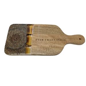 Bloc à découper en bois manga, 2 pièces, émail imprimé avec plusieurs design personnalisé, avec poignée - Product Image 1