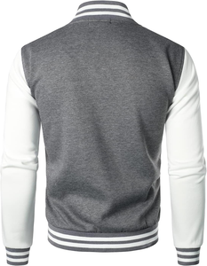 2026 High Quality Starter Embroidered Hooded Breathable Streetwear <b>Canvas</b> Varsity Bomber <b>Jacket</b> <b>Men</b> Casual Wear - Product Image 3