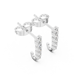 Luxury Jewelry 925 <b>Sterling</b> <b>Silver</b> Moissanite Diamond <b>Hoop</b> <b>Earrings</b> Women Engagement Gift <b>Earrings</b> Jewelry Women - Product Image 3