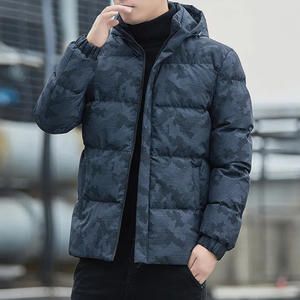 Winter New Trend Men Clothing Cotton Padded Parkas Down Jacket Fashion <b>Hooded</b> <b>Coat</b> OEM Padded Men and Women Jacket - Product Image 4