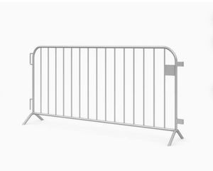 Galvanized Steel Roadway Safety Barricade / Crowd Control Barrier with Customizable Sizes