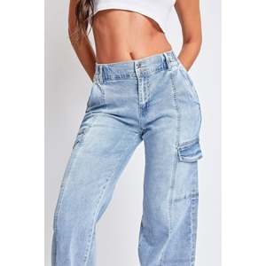 Pantalones Cargo de cintura alta para mujer, ropa de calle Vintage de ajuste Regular con múltiples bolsillos, pantalones holgados tácticos inferiores a la moda para mujer - Product Image 5