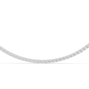 37.2 CT Lab Diamond <b>Necklace</b> Round Brilliant Cut 18KT, 14KT, 18KT Gold Rose, Yellow, White Gold Options Luxury Fine - Product Image 3