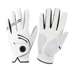 Ropa deportiva Diseño personalizado Hombres de alta calidad Zurdos Cuero de cabarets suave Guantes de golf de calidad premium - Product Image 1