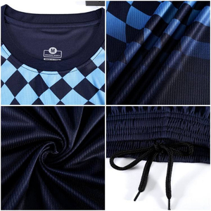 Ensemble de maillots de football personnalisés pour hommes, technique de sublimation complète avec impression de nom, uniforme de football gratuit pour l'entraînement d'équipe - Product Image 5