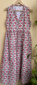 Robe imprimée bloc à la main tuniques indiennes robe longue robe en coton indien robe imprimée - Product Image 3