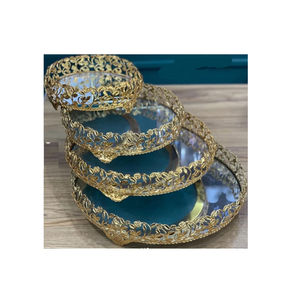 Ensemble de 3 plateaux de service de différentes tailles, plateau à café, plateau décoratif, assiette à dessert pour vente chaude - Product Image 5