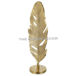 Hot Selling Unique Design Handicraft Aluminum Metal Gold Plated Decorative Sculpture For Living Room <b>Desk</b> Organizer - Product Image 5