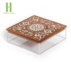 Venta caliente caja de madera con incrustaciones de nácar y caja de almacenamiento de acrílico joyería y almacenamiento de Chocolate personalizado Vietnam hecho a mano - Product Image 2