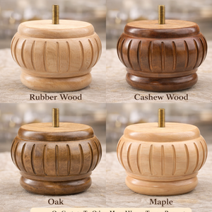Solid Wood Round Turned Heavy Duty <b>Sofa</b> Legs for Living Room Furniture-Replacement Parts for <b>Sofa</b> Chair Bed & Cabinet - Product Image 3