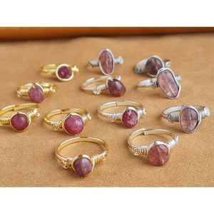Fashionable Gold and Silver Plated <b>Rings</b> with Natural Stone Resale Appeal Fashionable Accessories - Product Image 1