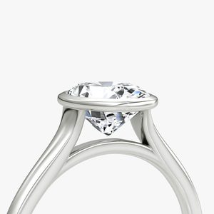 Bague de fiançailles en diamant Moissanite taille ovale en argent 925 - Product Image 4
